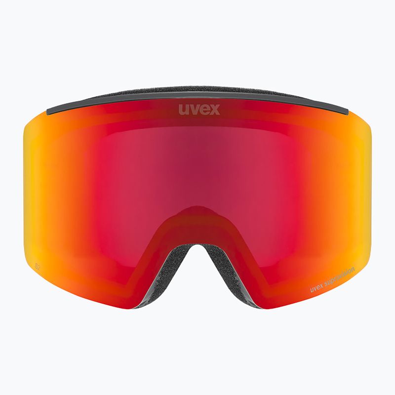 Скиорскa маска UVEX Ignite FM S3 black matt/mirror red 2