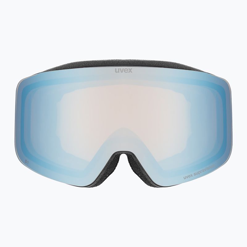 Детска скиорска маска UVEX Pwdr FM Jr S2 black matt/mirror sapphire 2