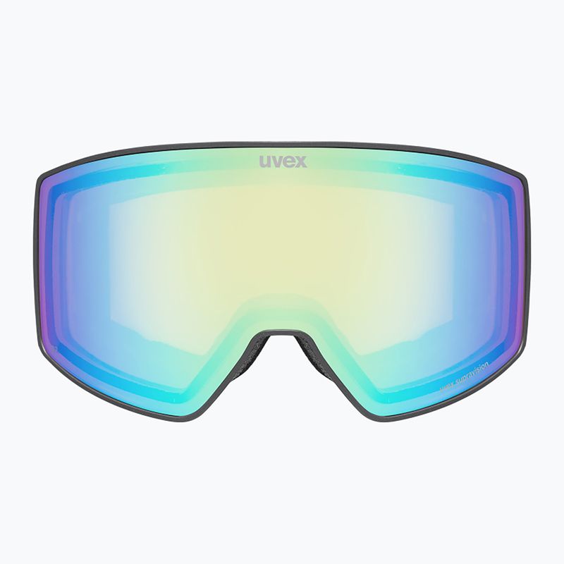 Скиорскa маска UVEX Scenic FM S2 black matt/mirror green 2