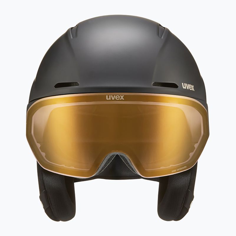 Скиорска каска UVEX Ultimate Horizon MIPS black/black mat 2