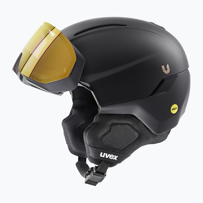 Скиорска каска UVEX Ultimate Horizon MIPS black/black mat 6