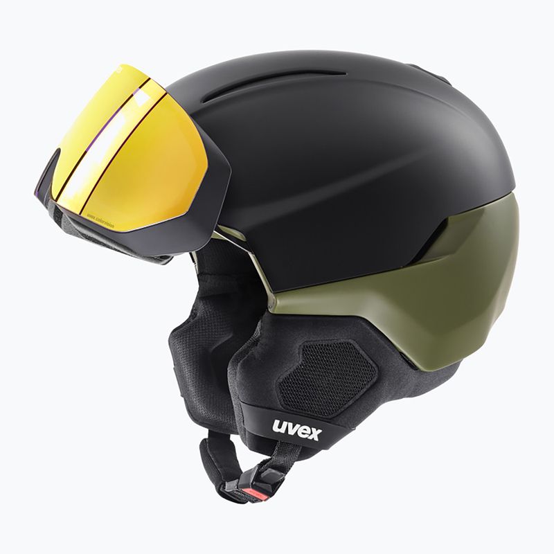 Скиорска каска UVEX Horizon CV black/khaki matt 6
