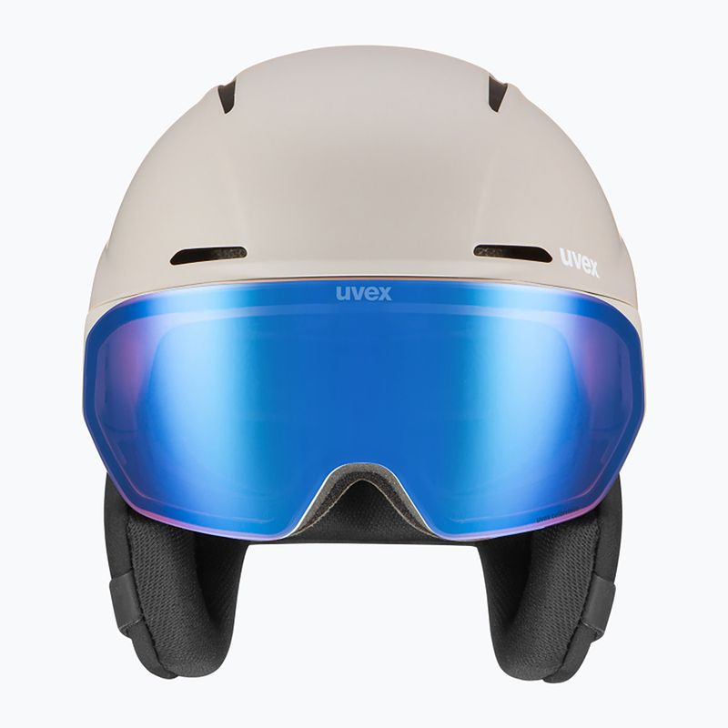 Скиорска каска UVEX Horizon CV MIPS warm grey matt 2