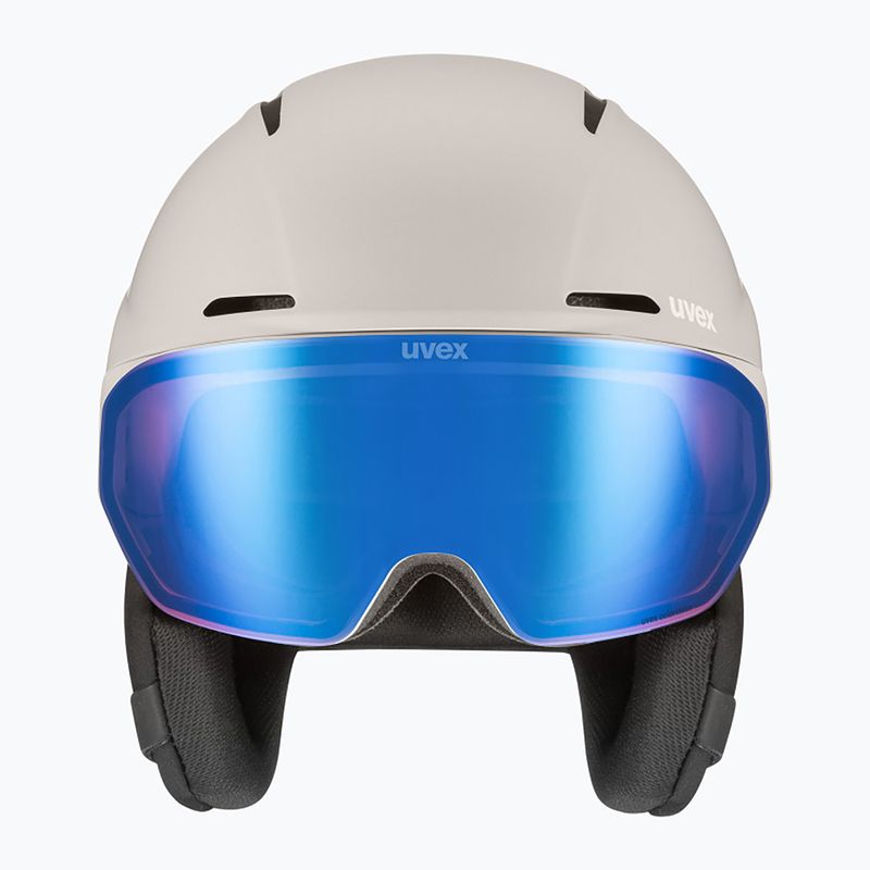 Скиорска каска UVEX Horizon CV warm grey matt 2