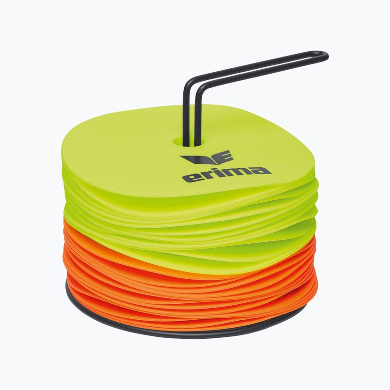 Маркер за поле ERIMA Marker Disc 24 szt. fluo yellow/orange