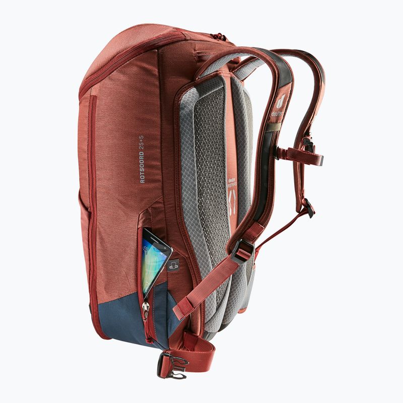Велосипедна раница deuter Rotsoord 25+5 l redwood/ink 10