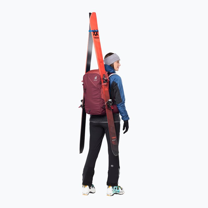 Дамска ски раница deuter Freerider Pro 32+ l SL 330342255850 maron/currant 11