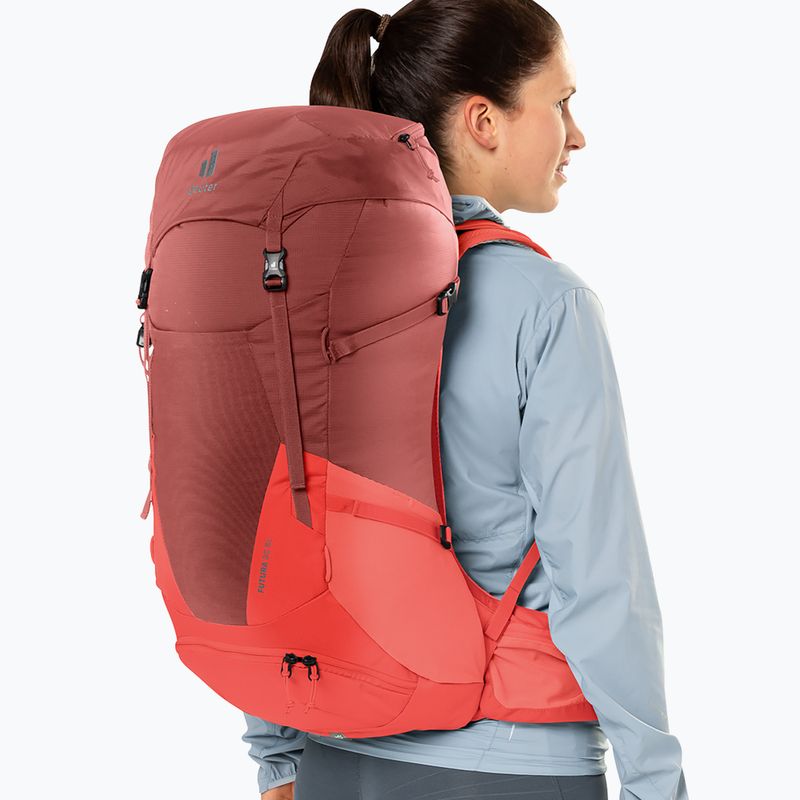 Дамска туристическа раница deuter Futura 30 SL червена 34007215589 13