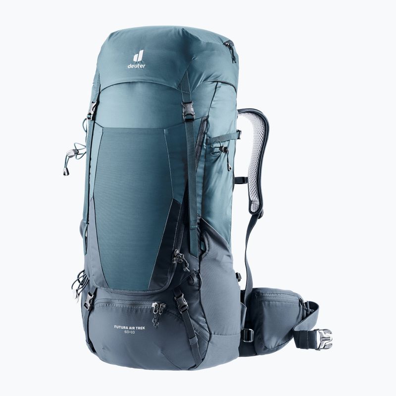 Deuter Futura Air Trek 60 + 10 л атлантическа/розова раница за трекинг 5