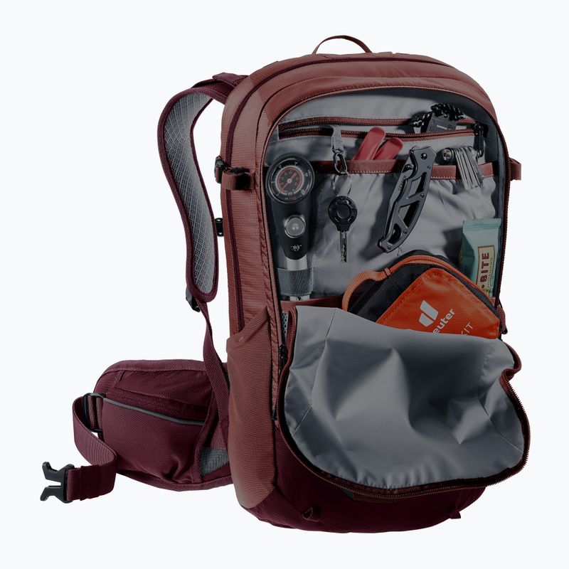 Дамска раница за велосипед deuter Flyt 12 l SL червена 321102155910 10