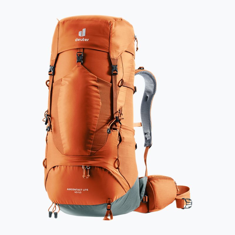 Раница за трекинг Deuter Aircontact Lite 40 + 10 л кестен/зелен цвят 2