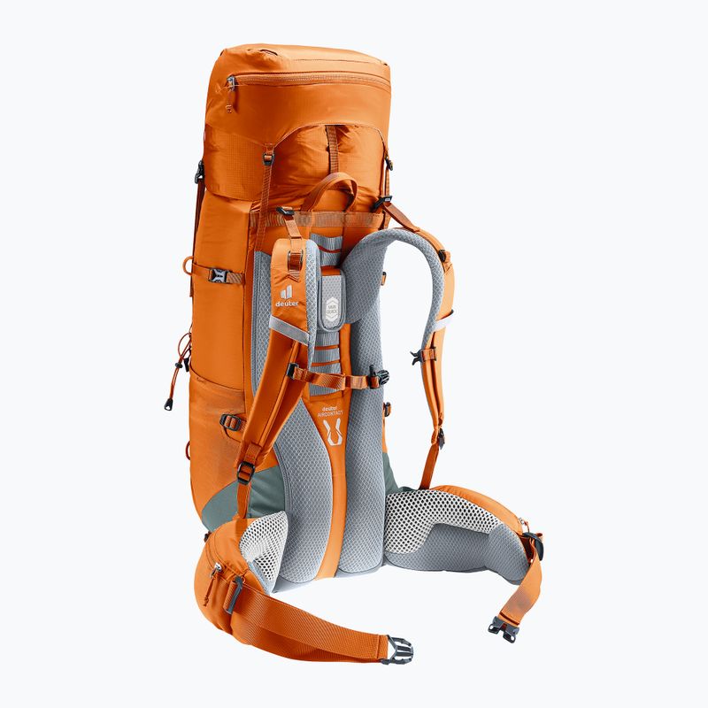Раница за трекинг Deuter Aircontact Lite 40 + 10 л кестен/зелен цвят 8