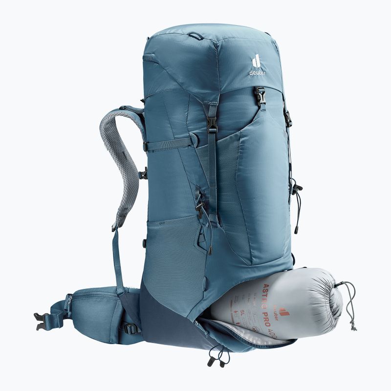 Deuter Aircontact Lite 50 + 10 л атлантическа/червена раница за трекинг 11