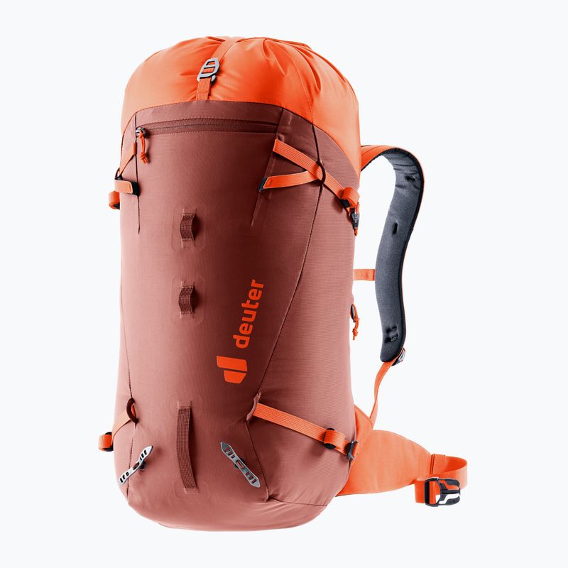 Раница за катерене deuter Guide 30 l redwood/papaya