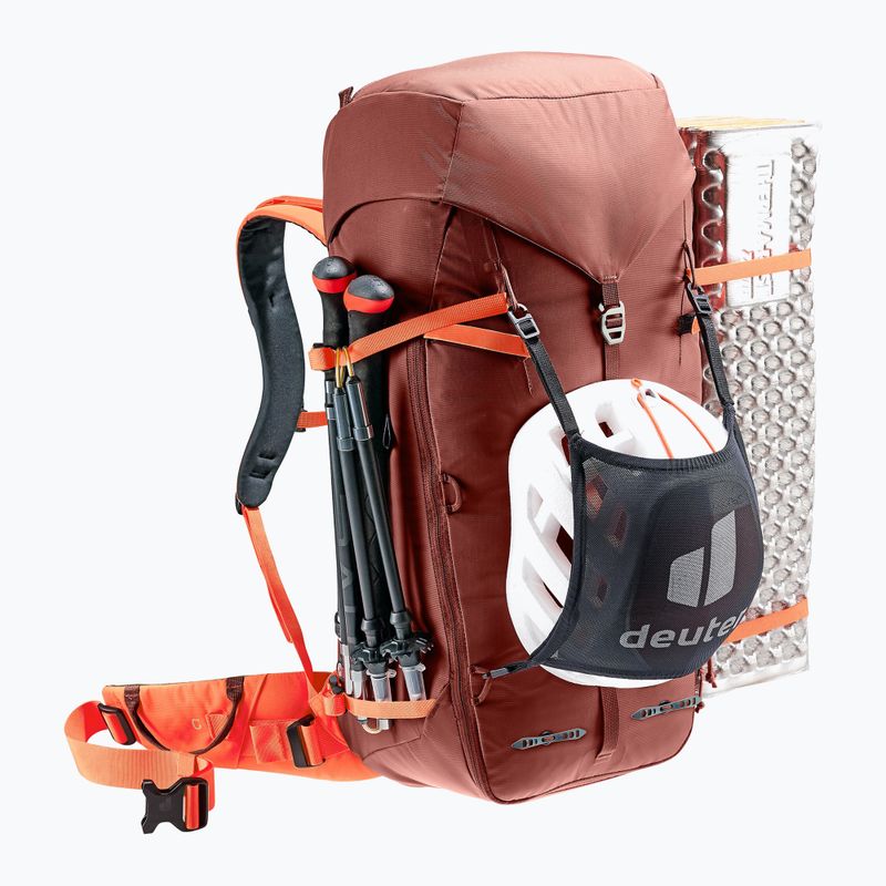 Раница за катерене deuter Guide 34+8 l redwood/papaya 5