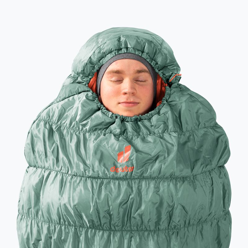Спален чувал Deuter Exosphere +4° sage/paprika 8