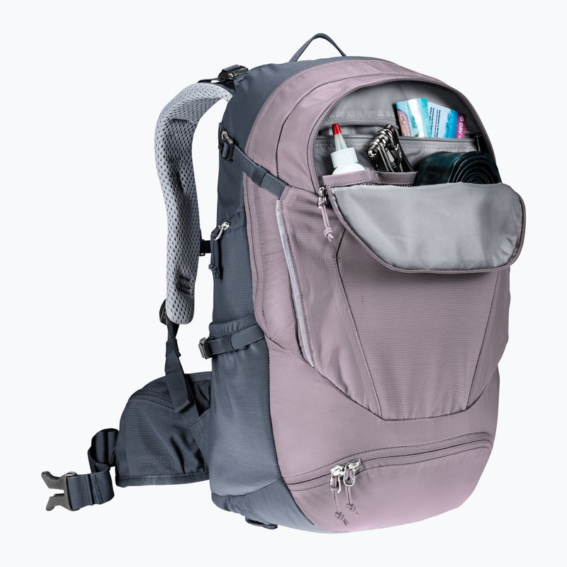 Дамска велосипедна раница deuter Trans Alpine 22 l SL lavender/ink 14
