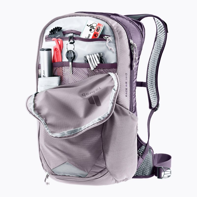 Велосипедна раница deuter Race Air 14 + 3 l lavender/purple 11