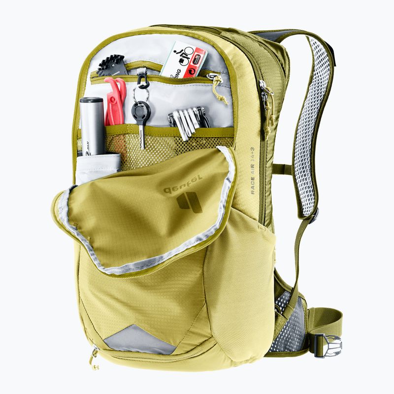 Велосипедна раница deuter Race Air 14 + 3 l linden/cactus 11