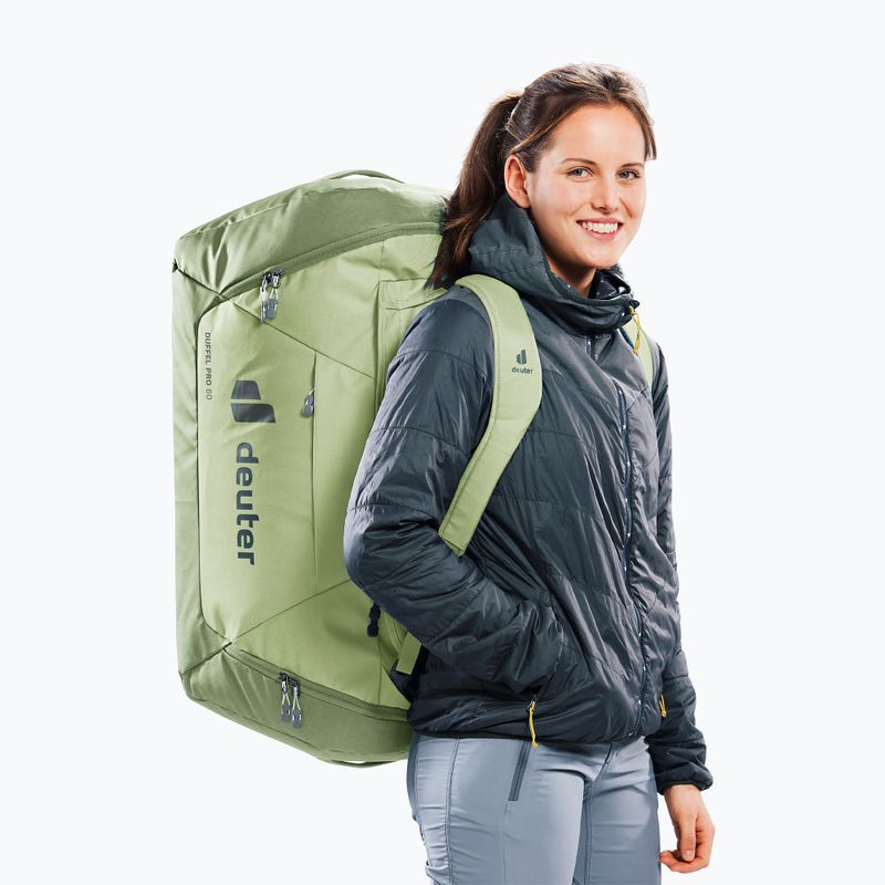 Пътна чанта deuter Duffel Pro 60 l mineral/ grove 12