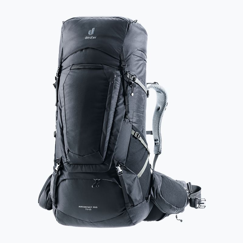 Deuter Aircontact Pro 75 + 10 л раница за трекинг черна