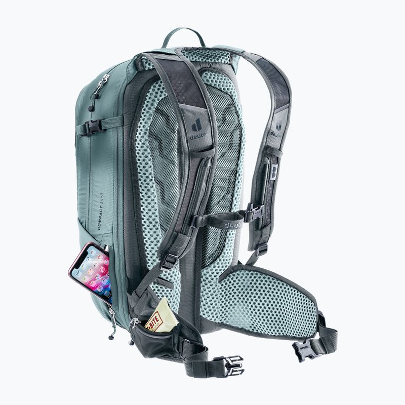 Велосипедна раница deuter Compact 14 + 3 l graphite/shale 12