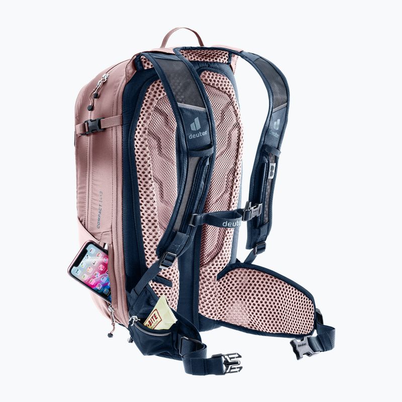 Велосипедна раница deuter Compact 14 + 3 l ink/ashrose 10