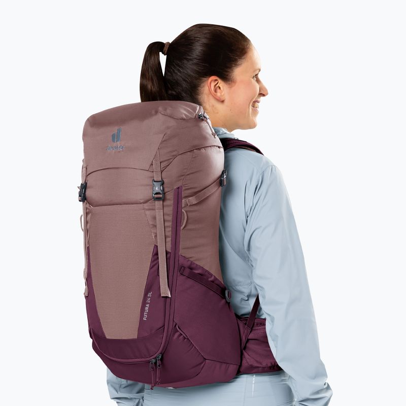 Туристическа раница deuter Futura 24 l SL ashrose/cassis 13