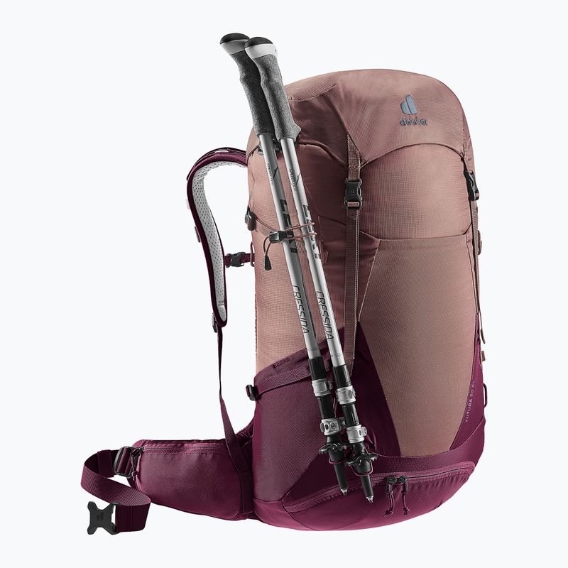 Дамска туристическа раница deuter Futura 30 l SL ashrose-cassis 6