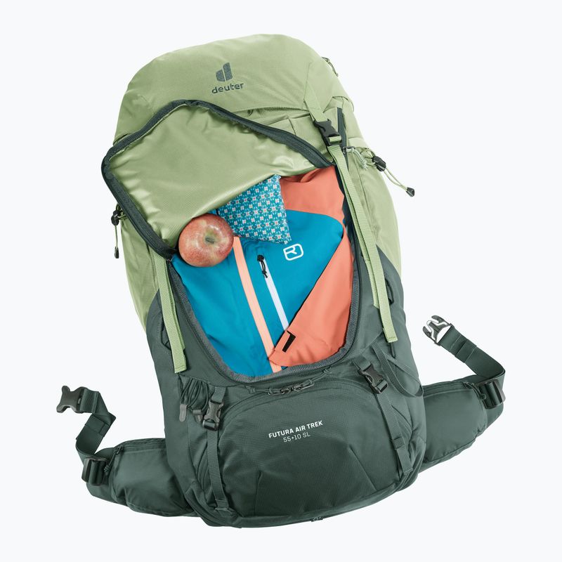 Дамска раница за трекинг deuter Futura Air Trek 55 + 10 l SL grove/ivy 8