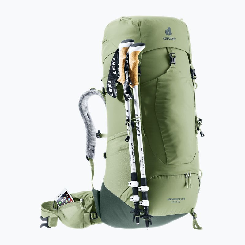 Дамска раница за трекинг deuter Aircontact Lite 45 + 10 SL grove/ivy 8
