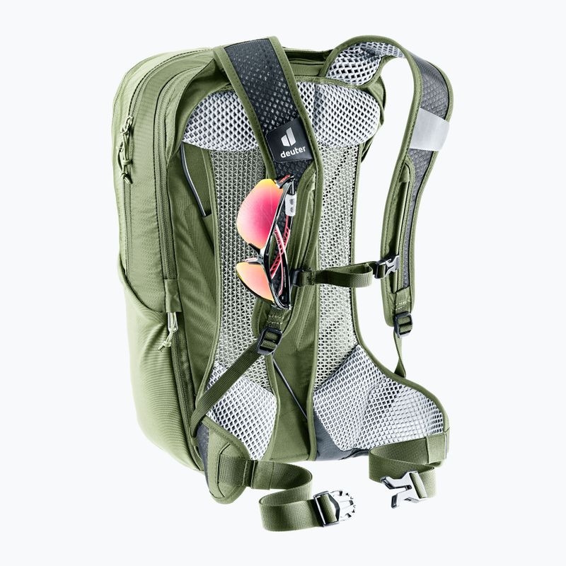 Велосипедна раница deuter Race Air 14 + 3 l mineral/grove 10