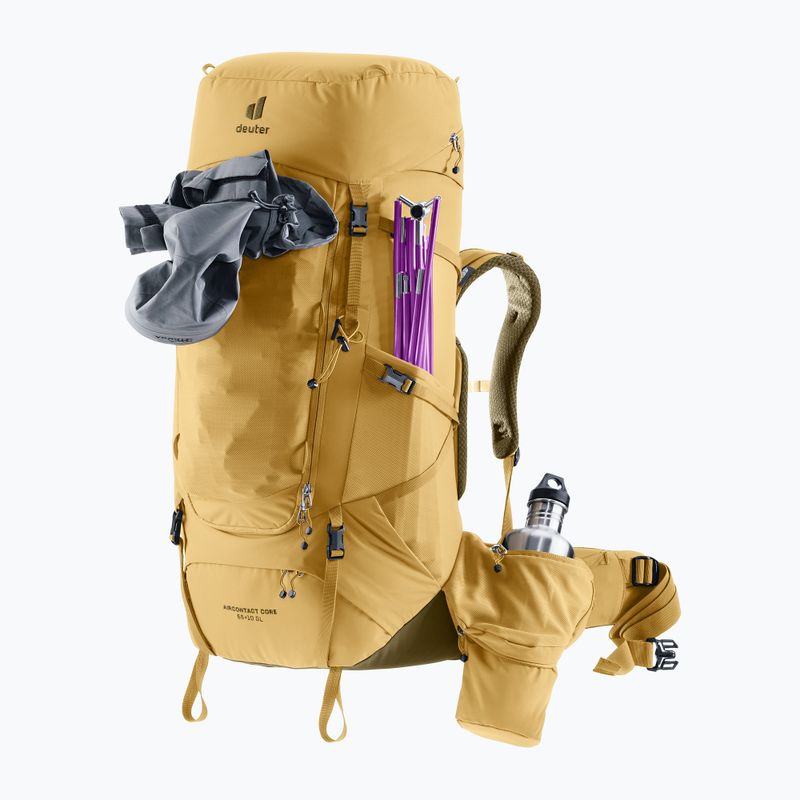 Дамска туристическа раница deuter Aircontact Core 55 + 10 l SL savanna/nori 8