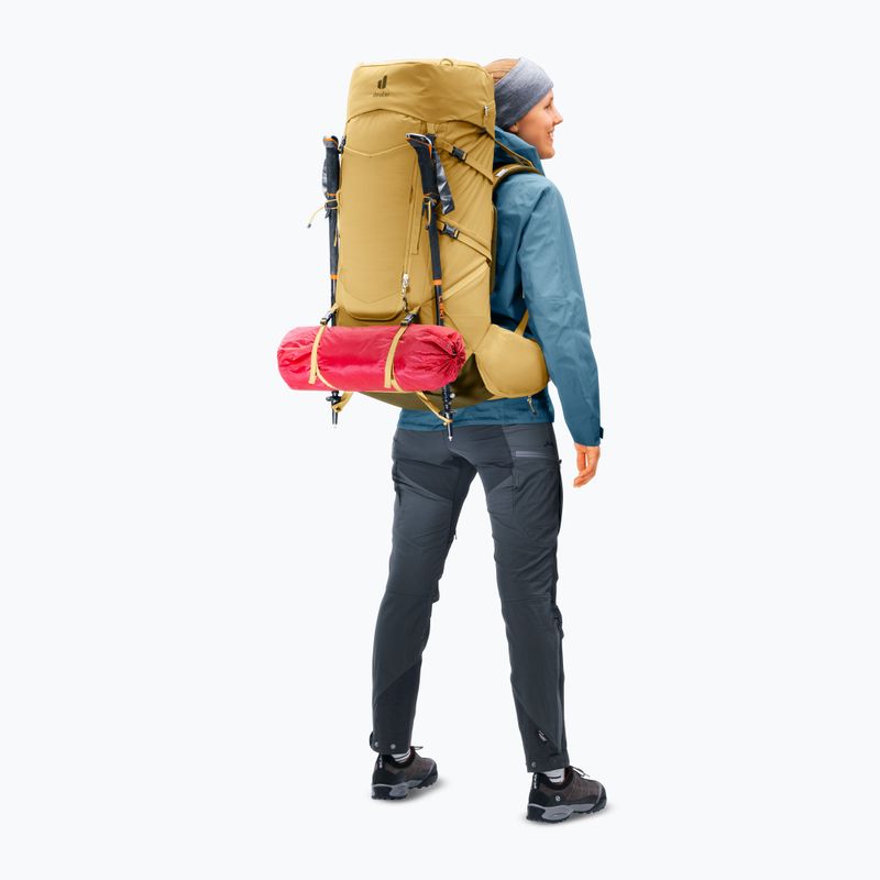 Дамска туристическа раница deuter Aircontact Core 55 + 10 l SL savanna/nori 13