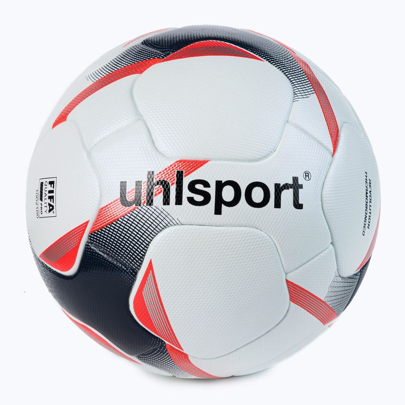 Uhlsport Revolution Термобонд футболна топка бяло и червено 100167701 5