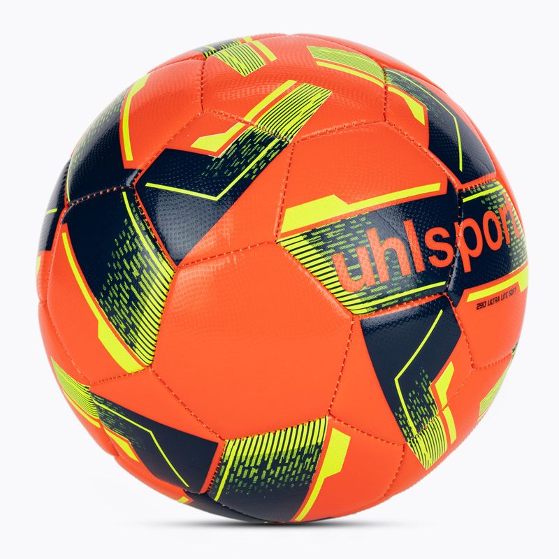 Футболна топка uhlsport Lite Soft 290 fluo red/navy/fluo yellow размер 5 2
