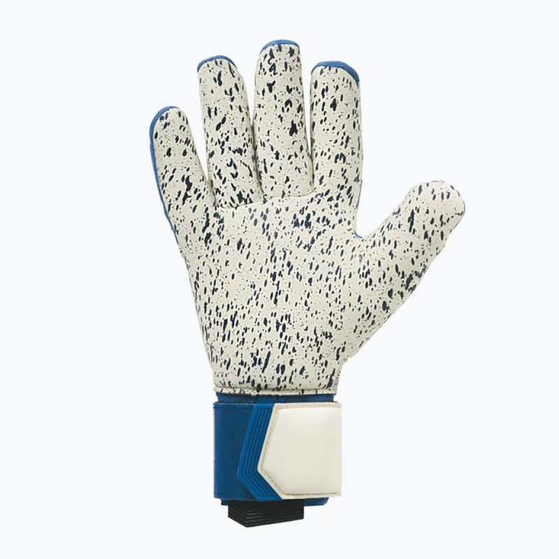 Uhlsport Hyperact Supergrip+ Finger Surround вратарска ръкавица синьо и бяло 101123101 5
