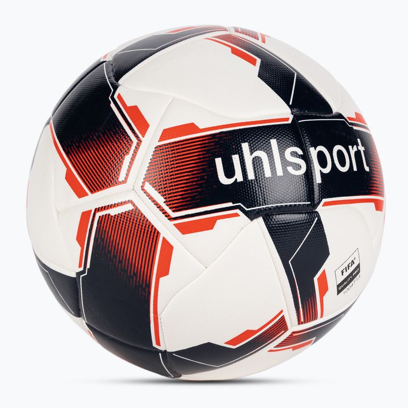 Футболна топка uhlsport Match Addglue white/navy/fluo red размер 5 2
