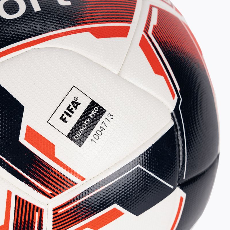 Футболна топка uhlsport Match Addglue white/navy/fluo red размер 5 3