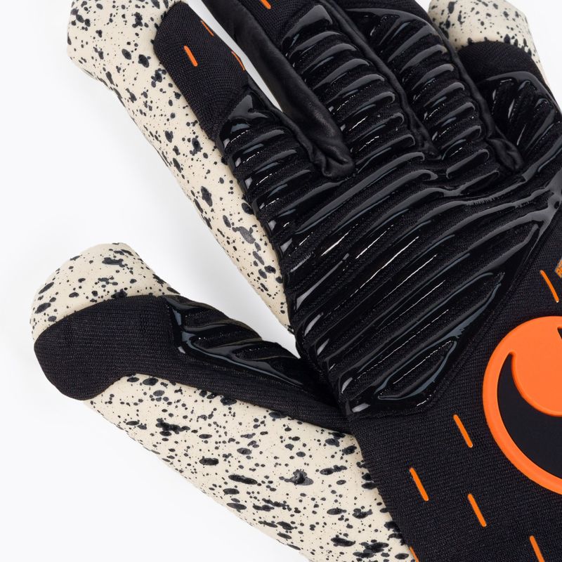 Uhlsport Speed Contact Supergrip+ Hn Вратарски ръкавици черно и бяло 101126101 3