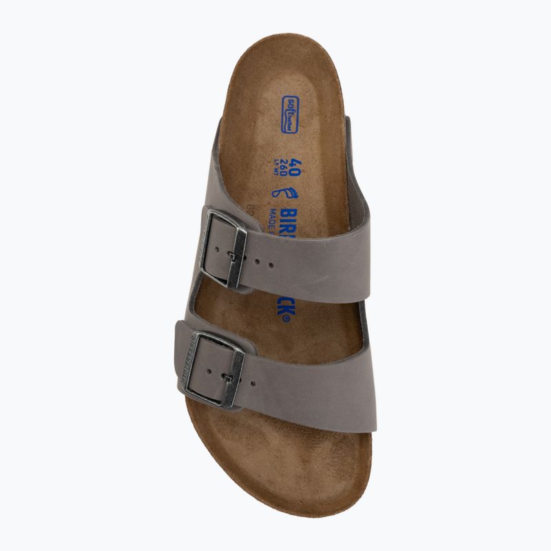 Чехли BIRKENSTOCK Arizona Soft Footbed Oiled Leather Regular iron 5