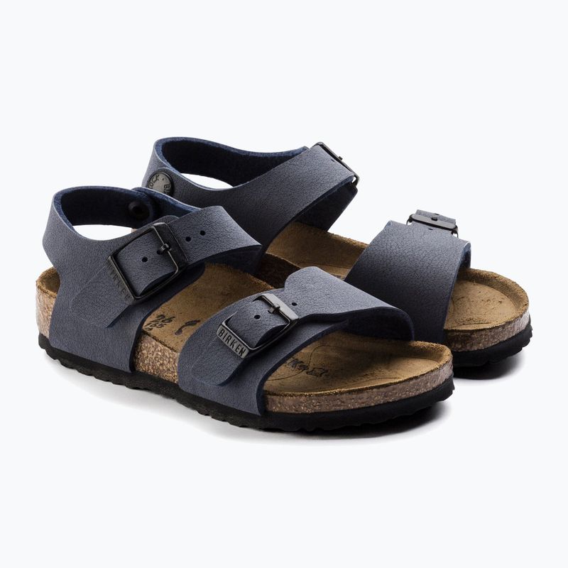 Детски сандали BIRKENSTOCK New York Birkibuc Narrow navy 10