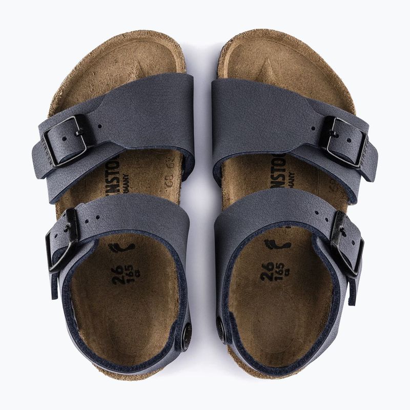 Детски сандали BIRKENSTOCK New York Birkibuc Narrow navy 11