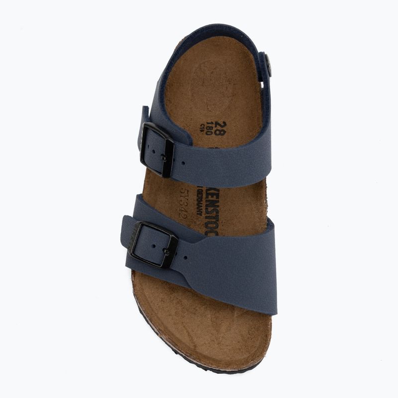 Детски сандали BIRKENSTOCK New York Birkibuc Narrow navy 5
