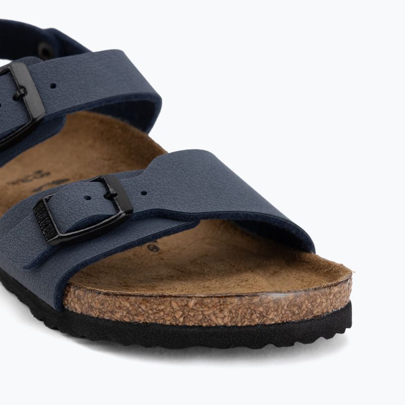 Детски сандали BIRKENSTOCK New York Birkibuc Narrow navy 7