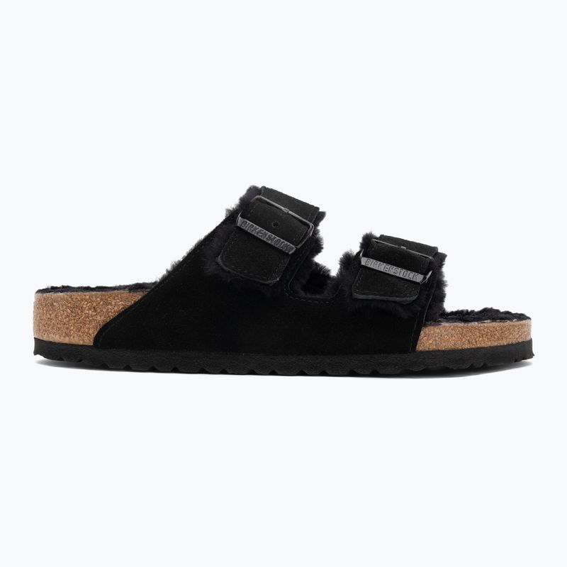 BIRKENSTOCK Arizona Shearling SL Regular черни джапанки 2
