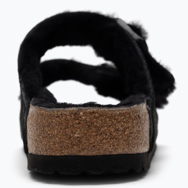 BIRKENSTOCK Arizona Shearling SL Regular черни джапанки 6