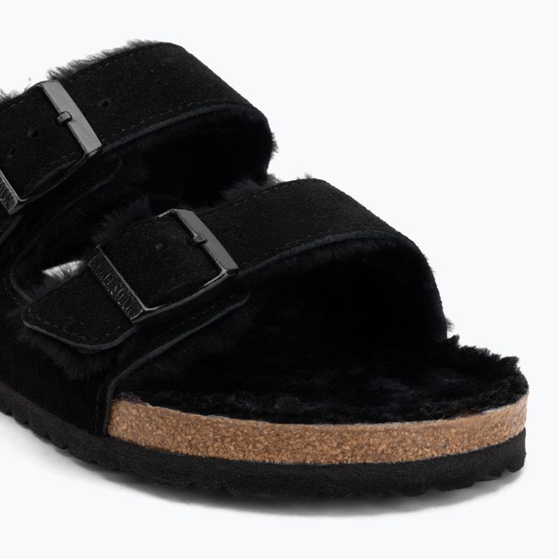 BIRKENSTOCK Arizona Shearling SL Regular черни джапанки 7