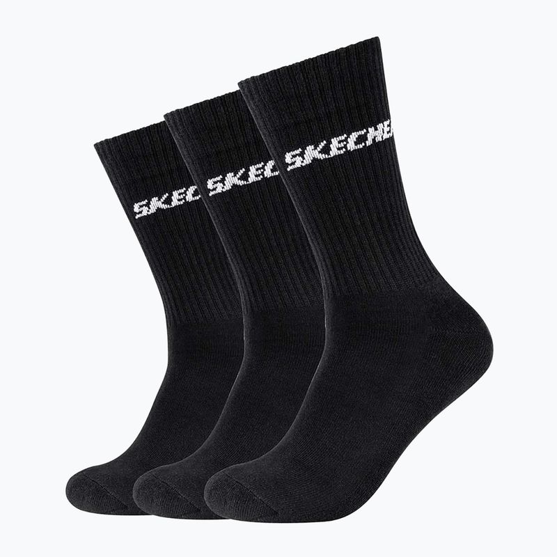 Чорапи Skechers Cushioned Long Tennis 3 чифта black