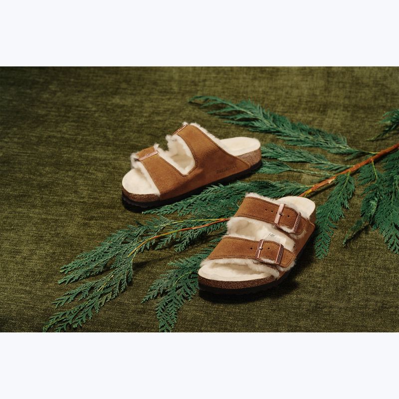 BIRKENSTOCK Arizona Shearling SL Тесни джапанки от норка 4